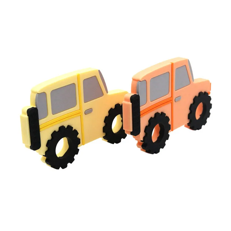 Чип и Дейл 5 шт. DIY силиконовый Прорезыватель автомобиль без добавления бисфенола А Жевательная подвеска уход сенсорные Детское Зубное кольцо для соски игрушечный детский душ подарок