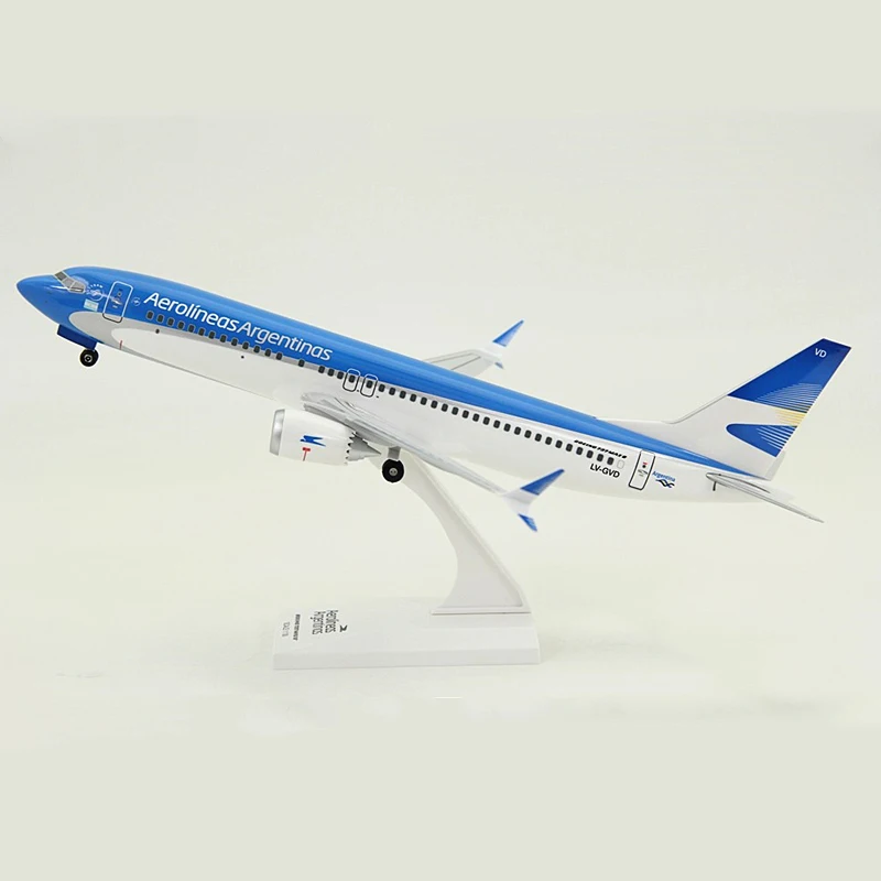 

32CM 1:130 Scale ABS Argentina Aircraft Model Aerolineas Argentinas Airlines Boeing B737 MAX8 Plane Model Resin Diecast Toys