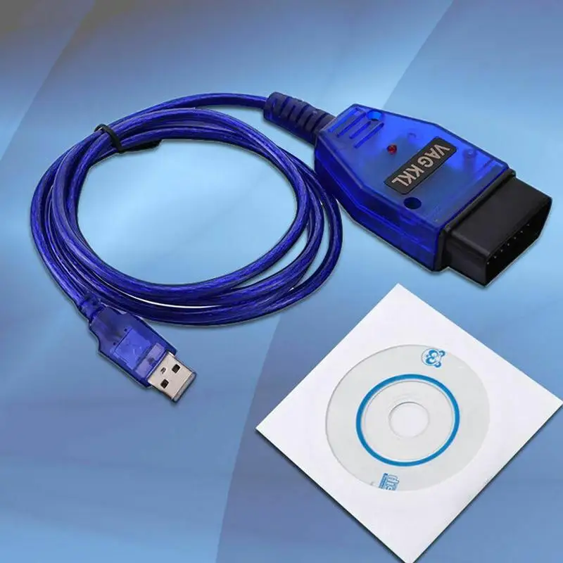 Автомобильный интерфейсный кабель OBD2 USB Φ KKL 409 1 автомобильный диагностический