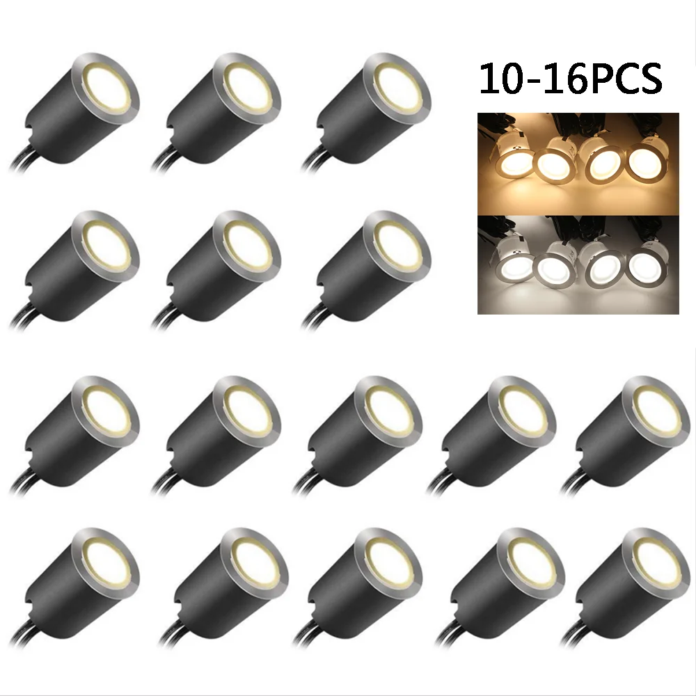 Встраиваемые светодиодные фонари для двора водонепроницаемые IP67 12 В постоянного