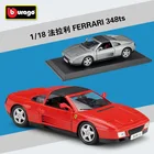 Модель автомобиля Bburago Ferrari 348ts 1:18 из сплава, коллекционная игрушка в подарок