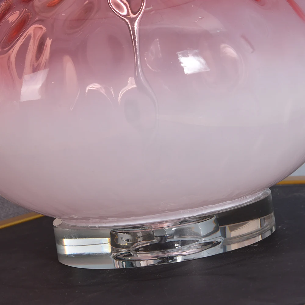 Розовая кристаллическая настольная лампа Светодиодная для Спальня Гостиная 220v