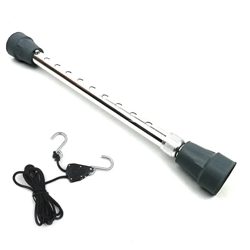 

Aluminum Alloy Hood Prop Tools Nylon Rope Kit Paintless Dent Repair Tools Car Body Repair Tools Engine Cover Repair Kit,Silver