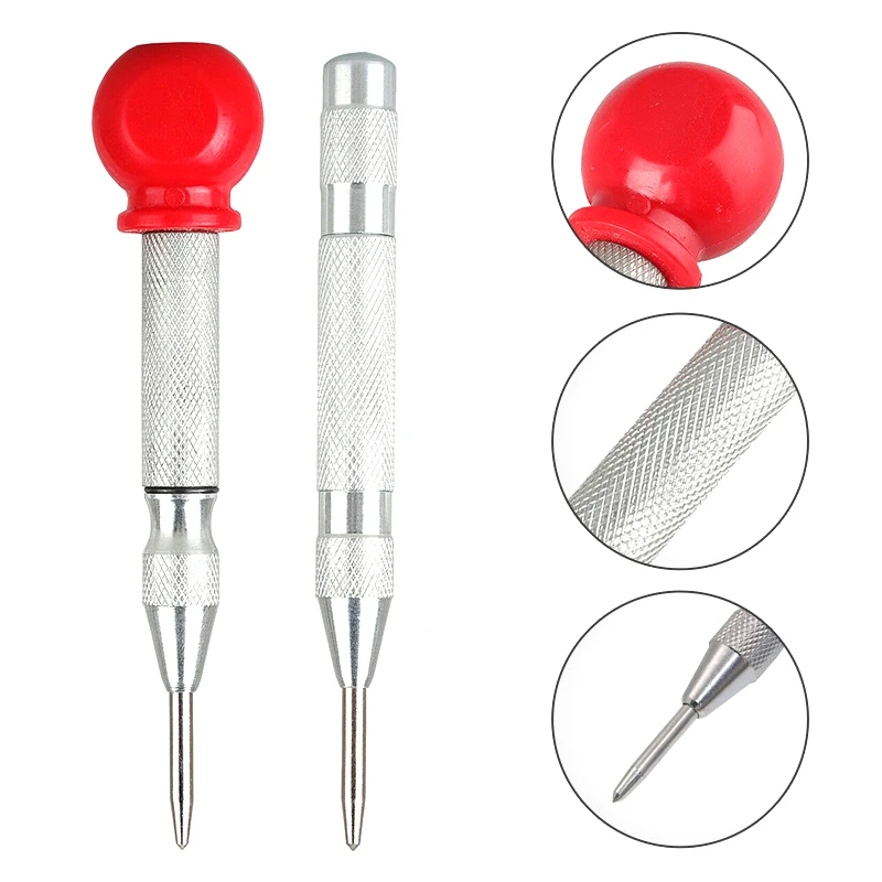 

3pcs Automatic Center Punch Drill Center Punch Drill Bit Tools Break Device Positioner Semi Automatic Window Breaking Device AA+