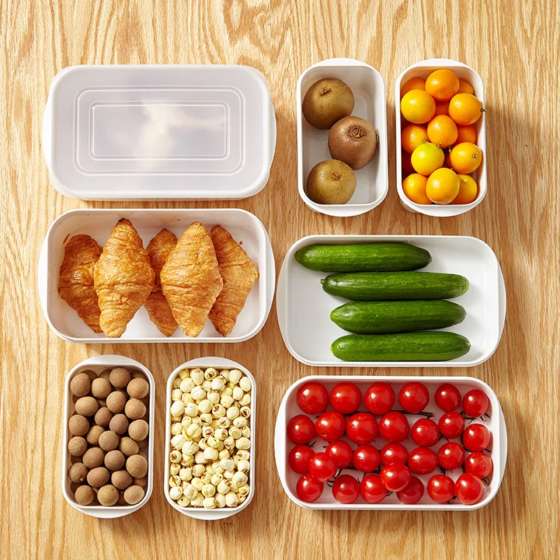 

Fridge Food Fresh Keep Storage Box Vegetables Meat Sealed Container Lunch Box With Lid Kitchen Refrigerator Crisper Organizer