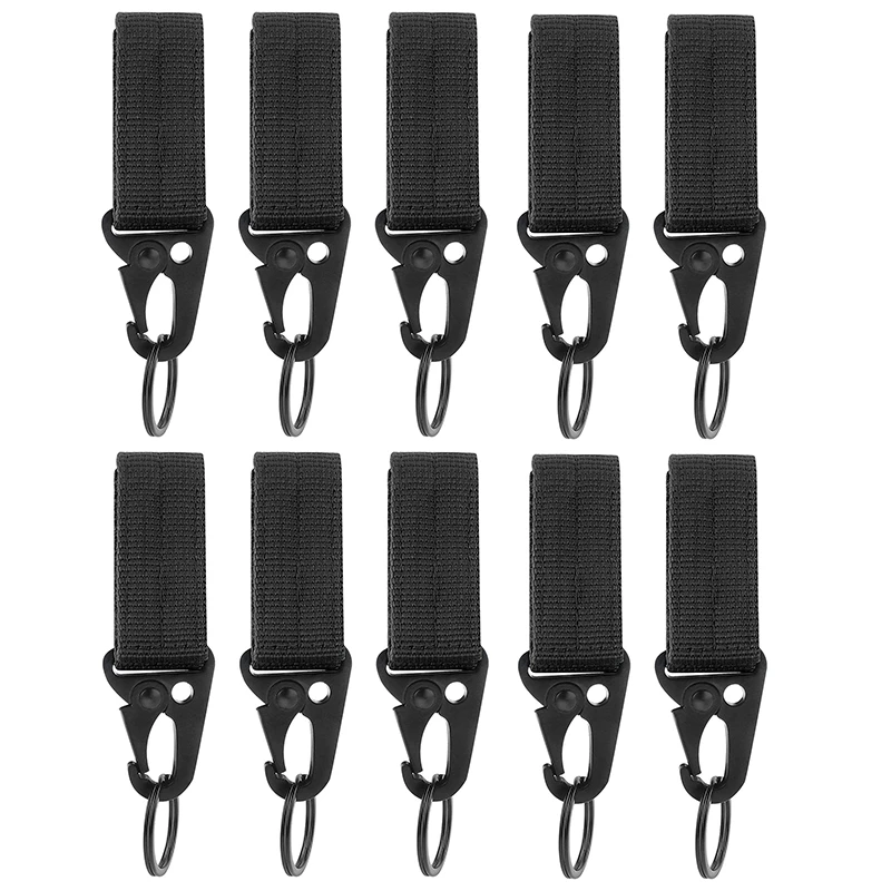 

10PCS Belt Keeper with Key Clip for Duty Gear Belt Key Holders Keep Key Ring Easily Accessible