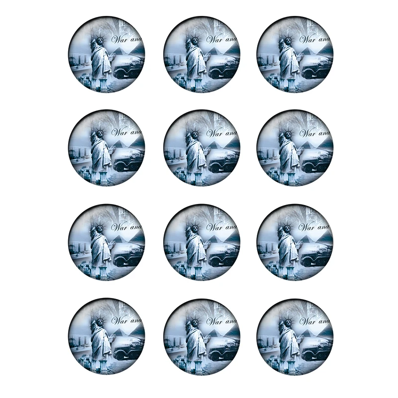 Кабошоны стеклянные с узором в виде статуи Свободы 10-25 мм 24 шт./лот T163 - купить по