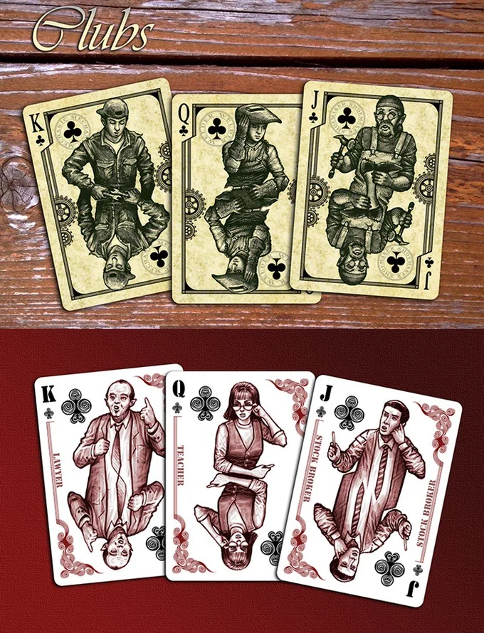 Hui qi Poker Bicycle White Blue Collar White Collar Blue-Collar Collection Bicycle Playing Cards
