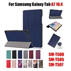 Чехол для планшета Samsung Galaxy Tab A7 10,4 с модным принтом T500 T505, защитные чехлы из искусственной кожи, чехлы с подставкой, чехлы, оболочка