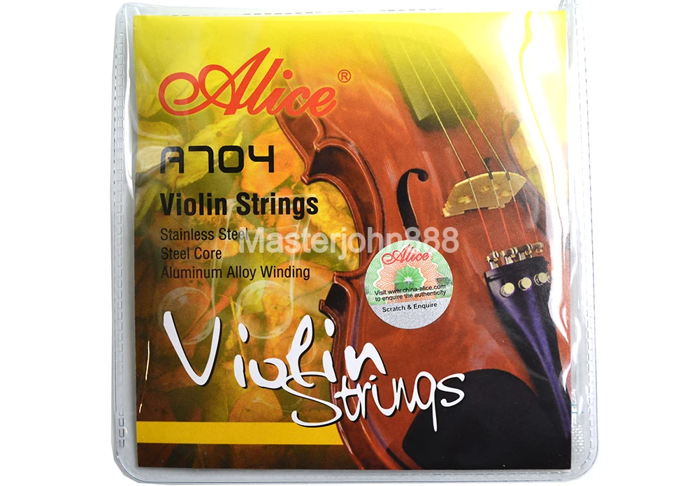 Алиса A704 Струны для скрипки из нержавеющей стали и алюминиевого сплава 1st 4th