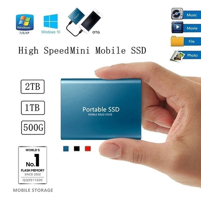 

Портативный твердотельный накопитель usb типа C для ПК