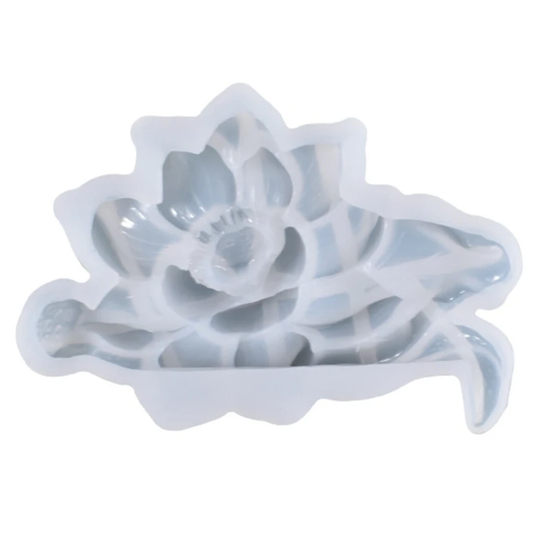 

Creative Lotus Switch Wall Sticker Decoration Epoxy Resin Mold Flower Ornaments Silicone Mould DIY Crafts Casting Tools