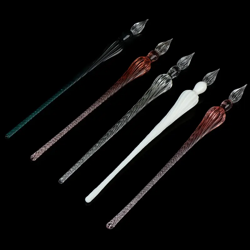 Стеклянная капельная авторучка 1 шт. винтажная стеклянная для погружения в воду