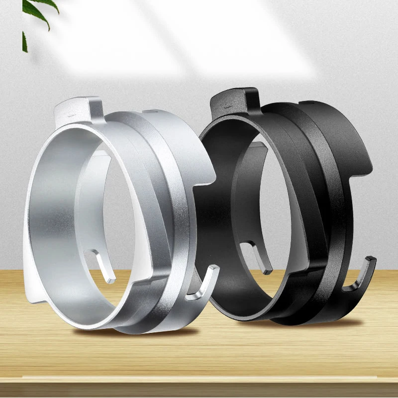 

54mm Coffee Powder Receiving Dosing Ring Rotatable Rotary Aluminum Alloy Loop for Breville 8 Series Coffee Machines Cafe Home