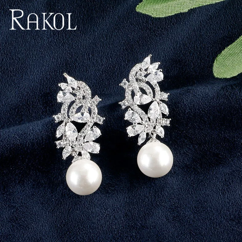 RAKOL женские роскошные личности свадебные туфли с отделкой жемчугом и прозрачными