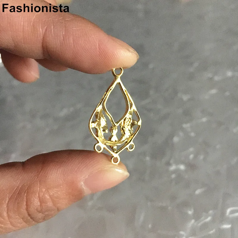 20 шт. подвески для сережек многорядные соединители люстры латунные