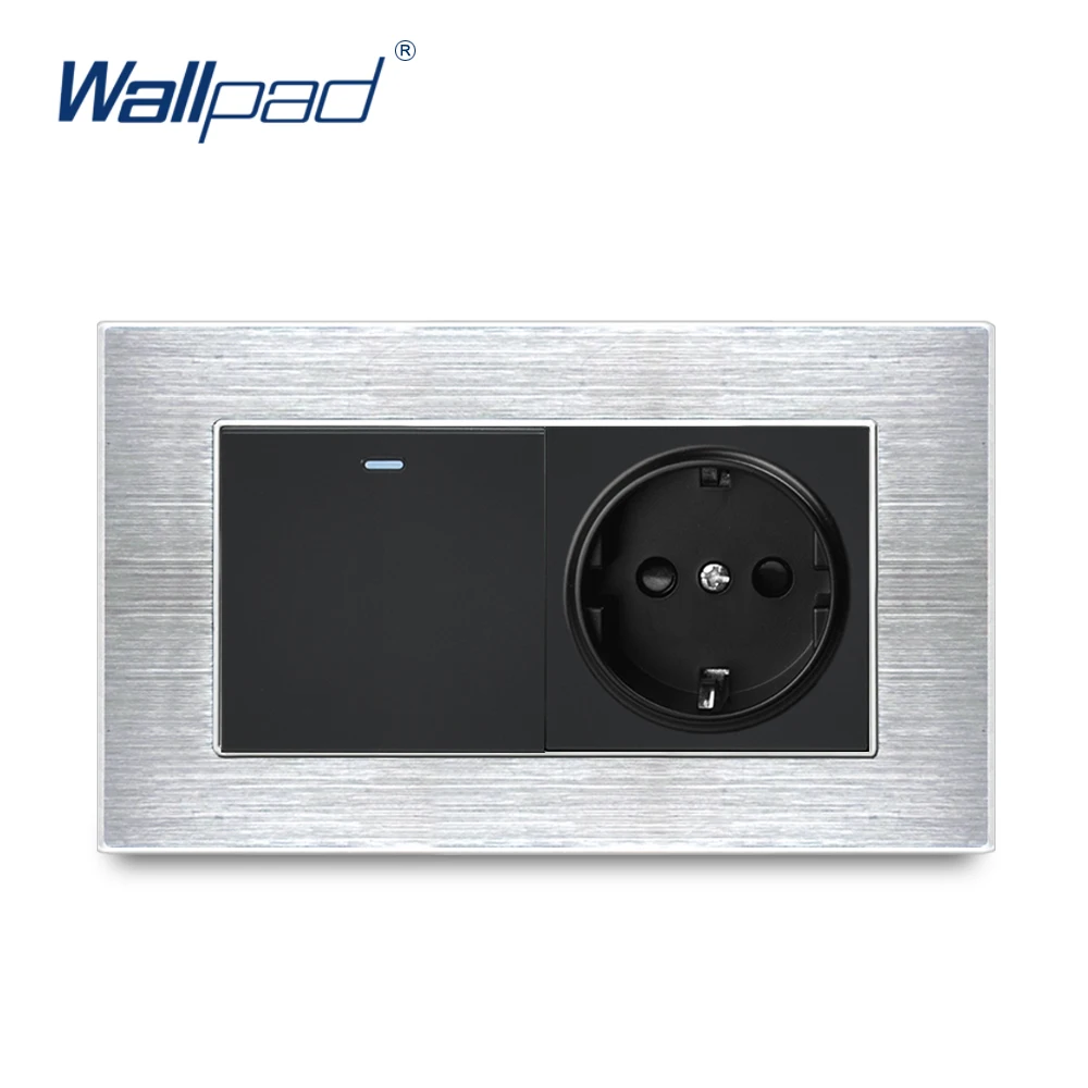 Настенная розетка стандарта Германии 1 клавиша 2 способа 146*86 мм | Обустройство