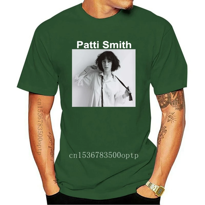 

Новинка 2021, Мужская черная футболка Patti Smith в стиле панк-рок, музыкальный певец, размеры от S до 3Xl, брендовая одежда, футболка