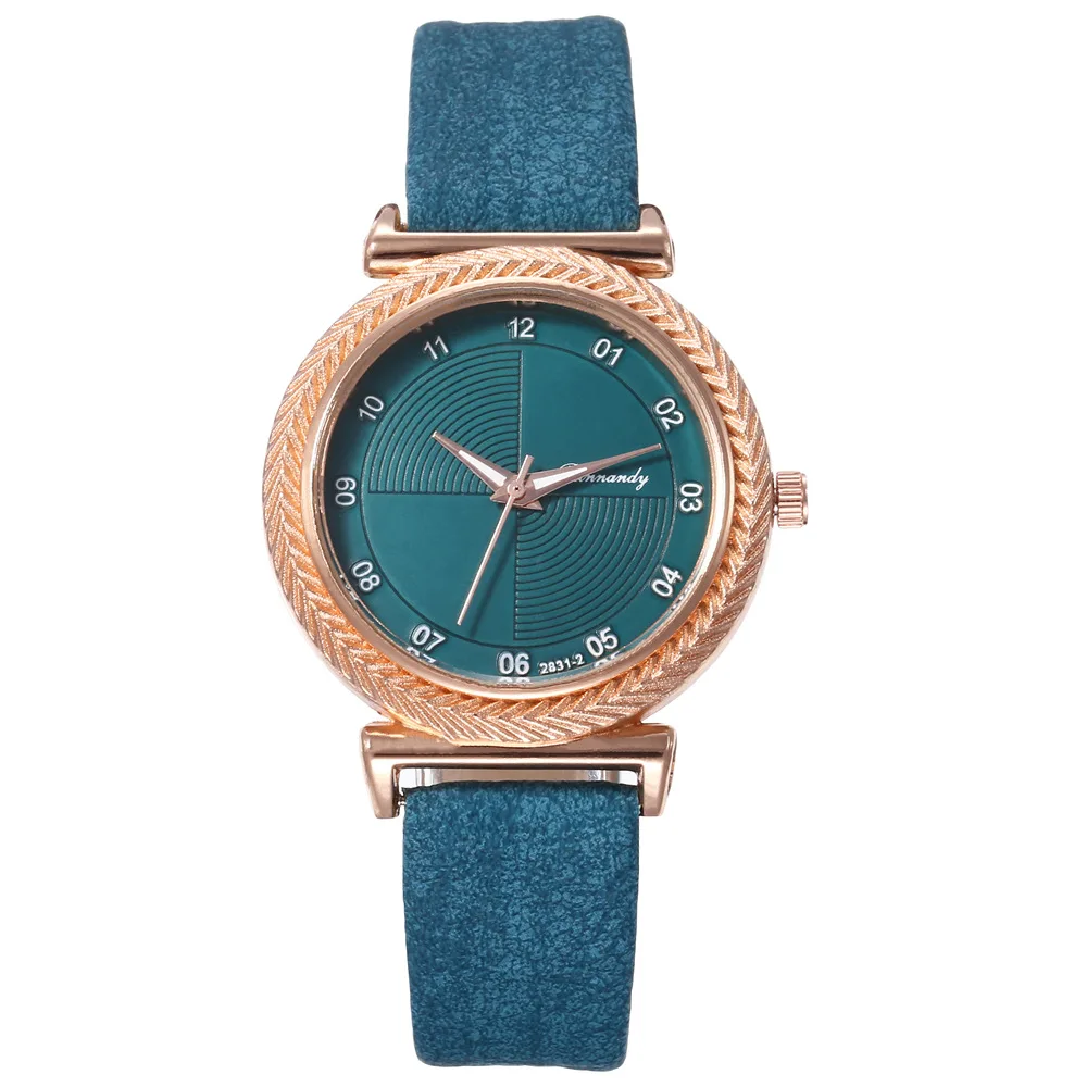 Часы наручные женские кварцевые с кожаным ремешком Модные Роскошные Аналоговые