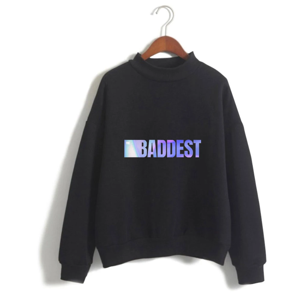 

girls streetwear Kda the worst game hot new song streetwear fashion women turtleneck sweater casual oversized Tops