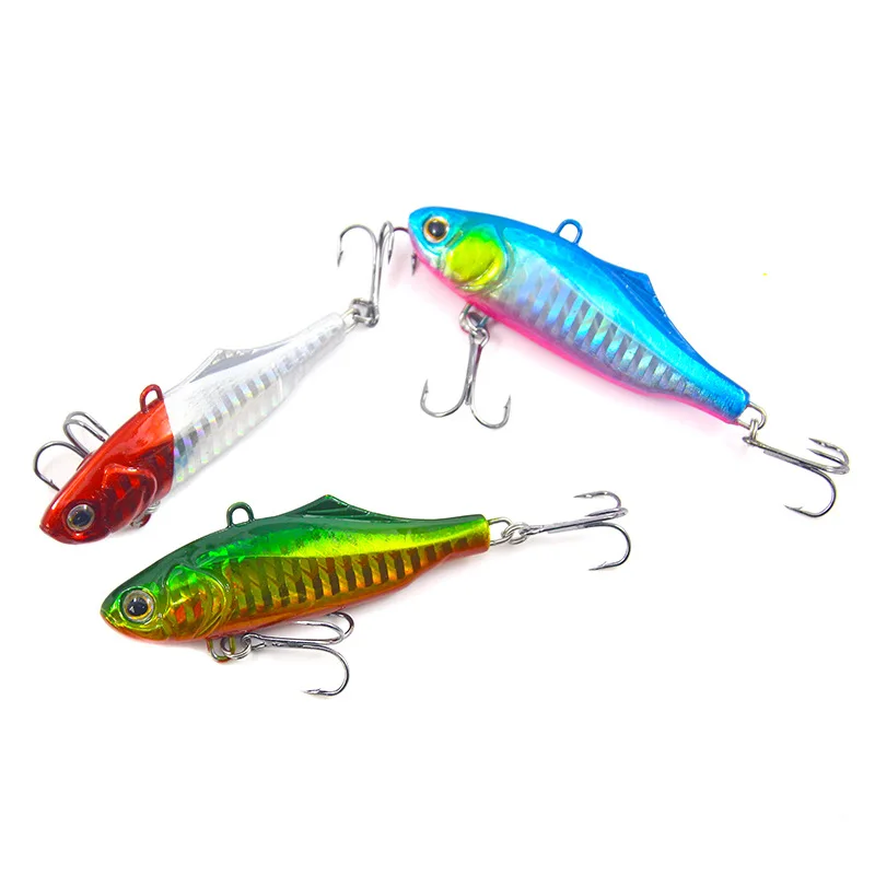 

1Pcs 7cm 22g Winter Fishing Lures Plastic VIB Hard Bait Lead Inside Vibration Wobbler Fishing Tackle Isca Artificial Fake Lure