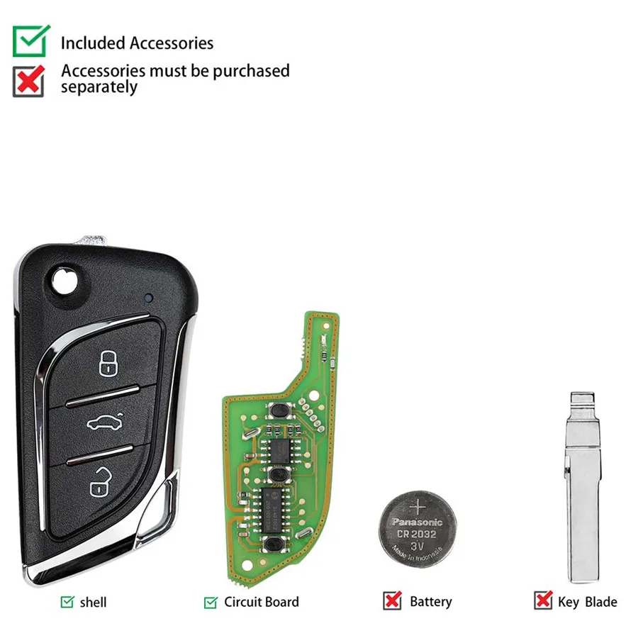 Xhorse XKLKS0EN LEI.KSS стиль (хромирование) для инструмента VVDI Key Tool 5 шт./лот | Автомобили и