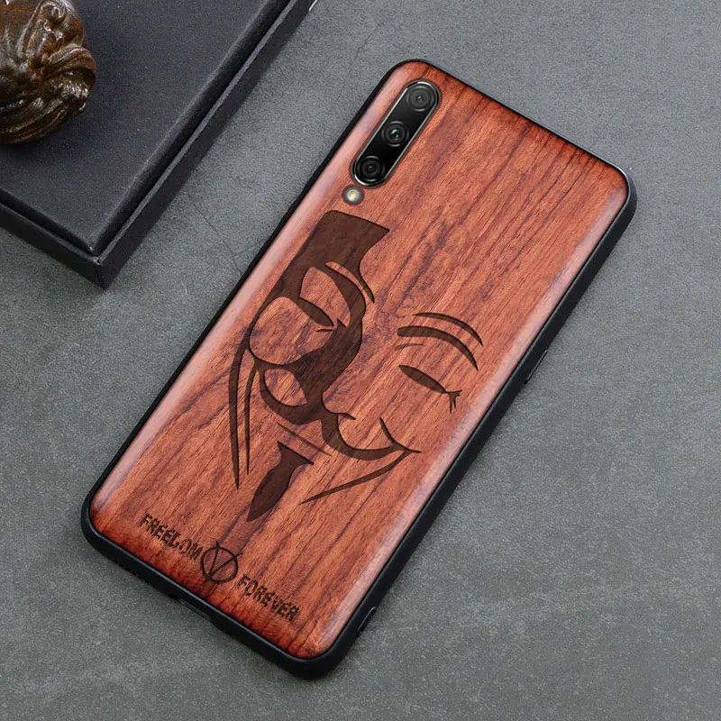 Глобальная версия чехла для Xiaomi Mi 9 lite бугический Оригинальный Деревянный чехол