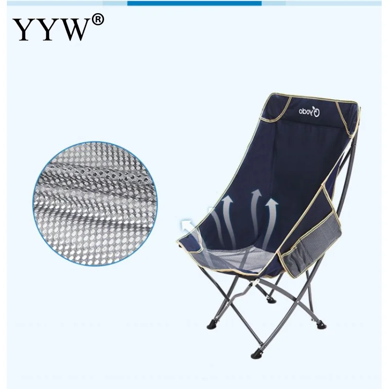 저렴한 야외 휴대용 접이식 의자, 고품질 낚시 캠핑 의자, 가방 좌석, 옥스포드 천, 경량 좌석, 블루 비치 의자