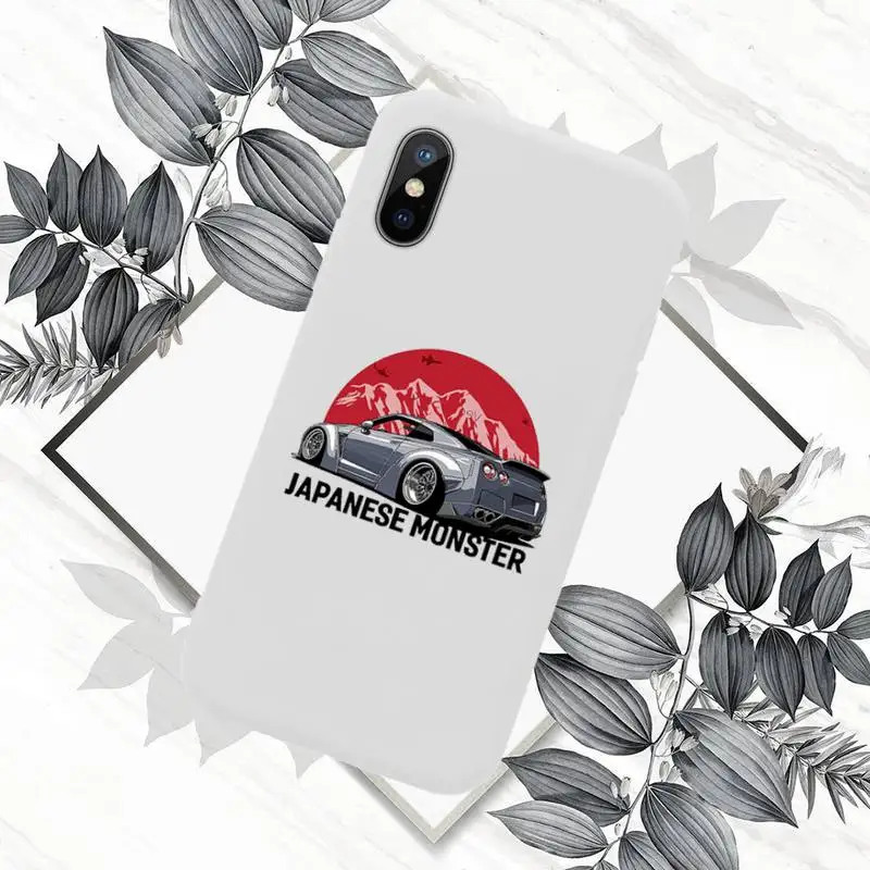 

Anime JDM car AE86 Phone Case Candy Color for iPhone 6 7 8 11 12 s mini pro X XS XR MAX Plus