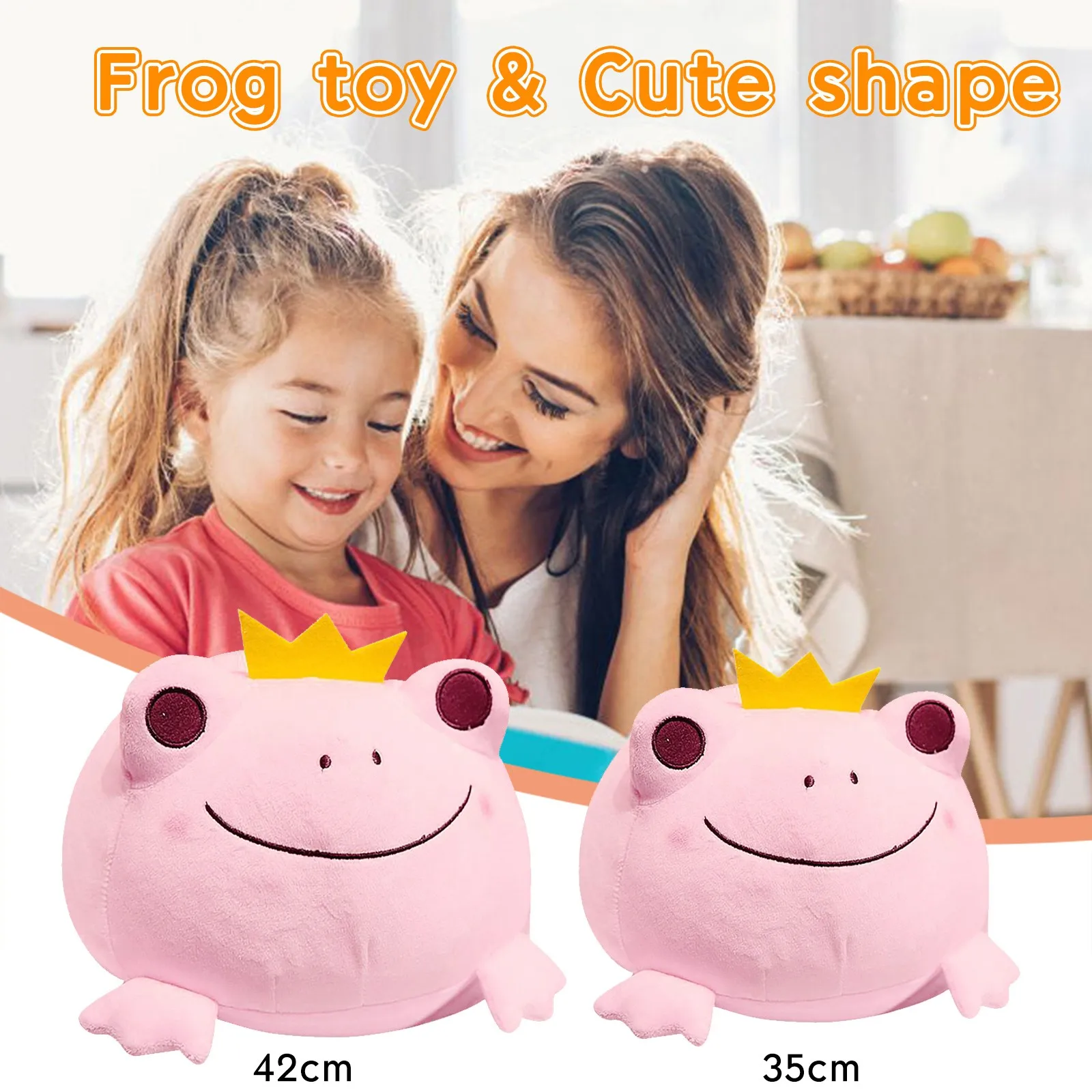 

Cute plush doll doll 35/42CM selected pink cute plush toy frog soft stuffed animal doll toy childrenâ€™s birthday gift F4*
