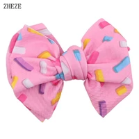 1pair 2021 new trendy 4 5 floral bows barrette waffle fabric craft hairpins women girls children hair clip accessories mujer