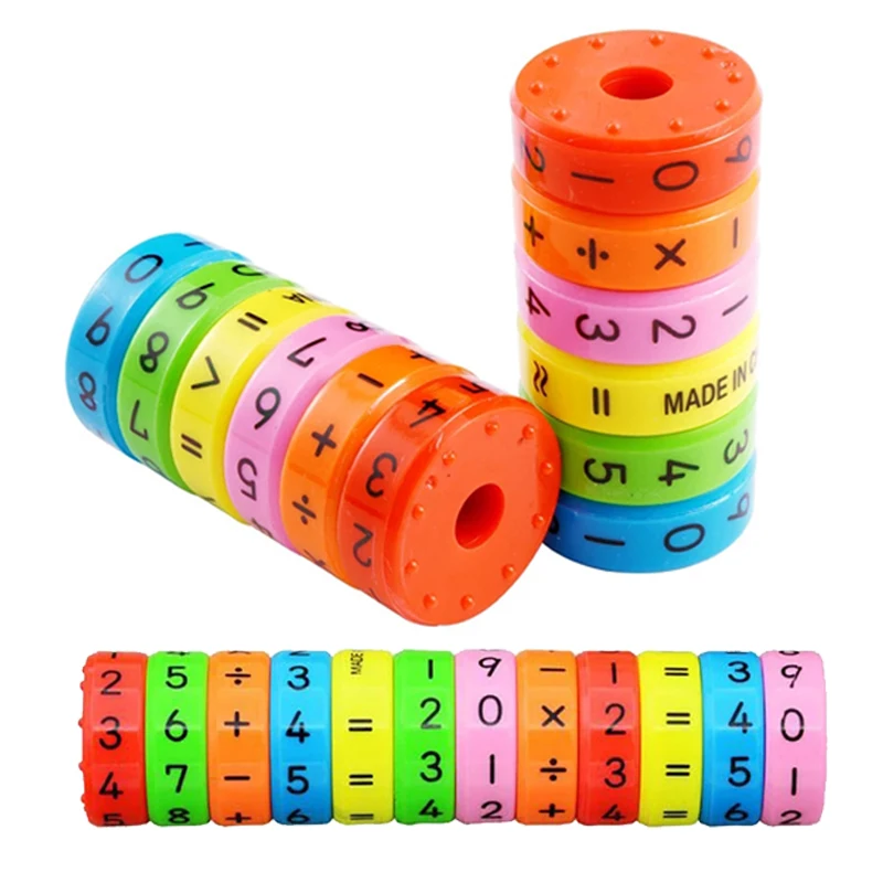 6 шт. Детские магнитные Монтессори игрушки Дети математические цифры DIY