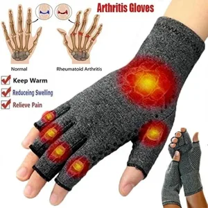 Imported Arthritis Compression Gloves Hand Finger Carpal Tunnel Pain Relief Support Brace Women Men Therapy W