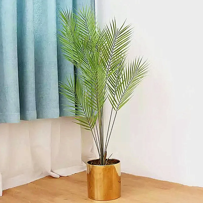 

125 CM11 leaves Artificial Palm Tree Branches Green Plastic Monstera Plants Office Balcony Living Room Home Decor Accessories