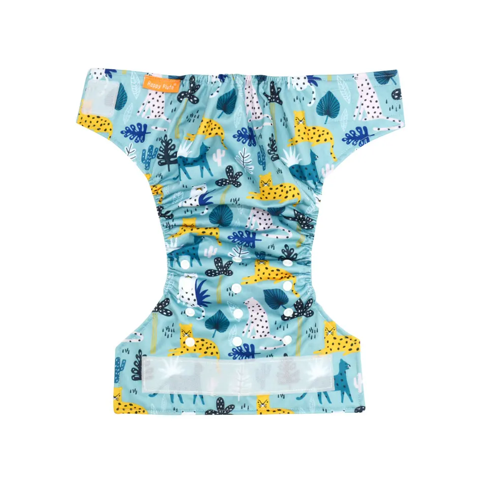 Фото WizInfant Hook & Loop OS карманные тканевые подгузники, водонепроницаемые дышащие S M & L регулируемые, подходят для детей 5-15 кг №3
