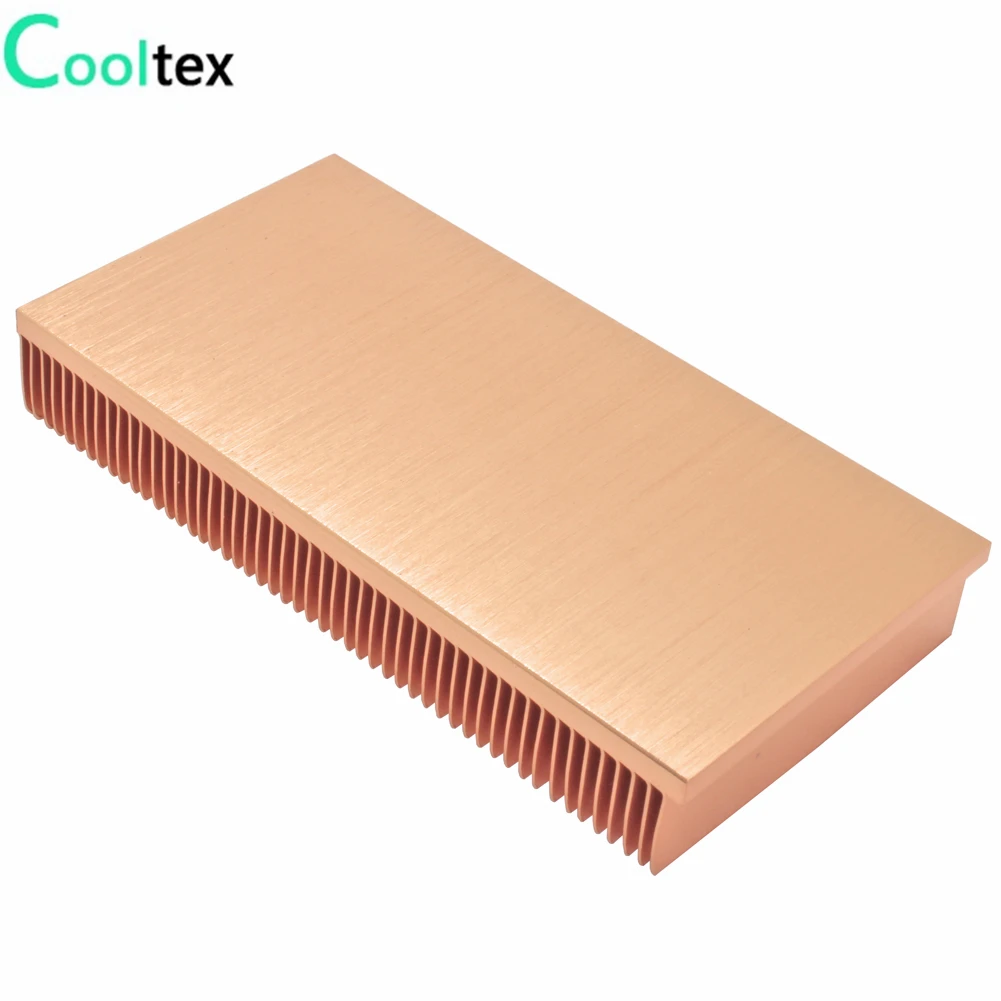 Теплоотвод DIY из чистой меди 100x50x15 мм Светодиодный радиатор для отвода тепла|sink