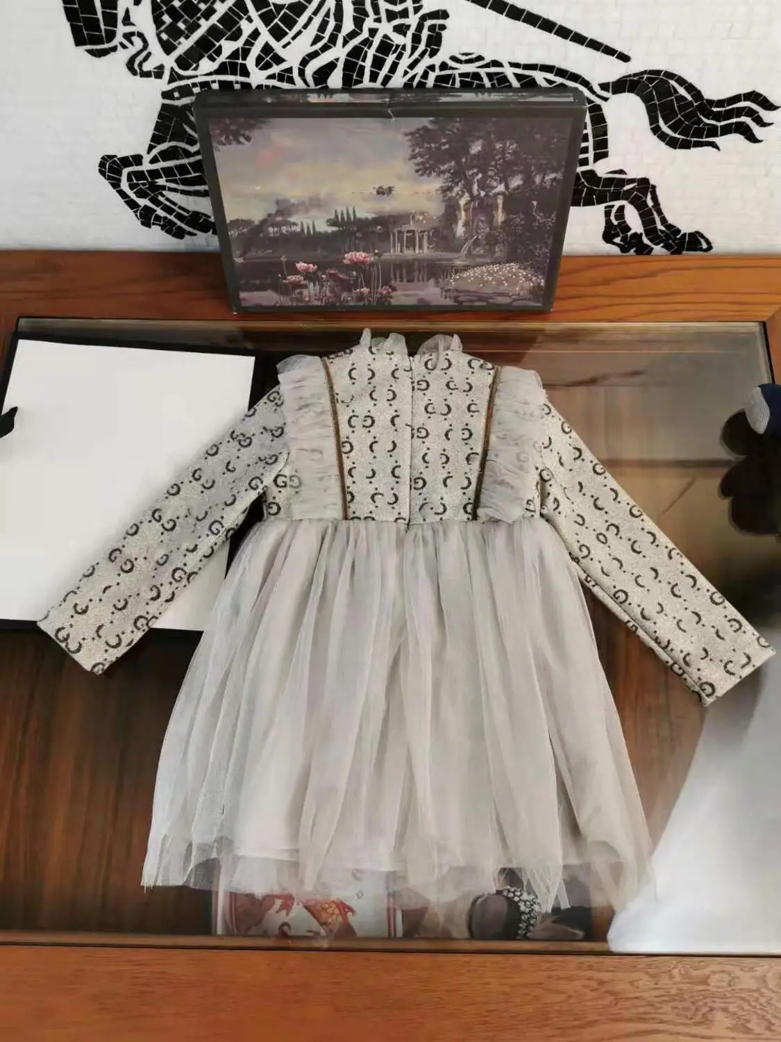 Рождественская одежда для маленьких девочек Детские платья принцессы с длинными