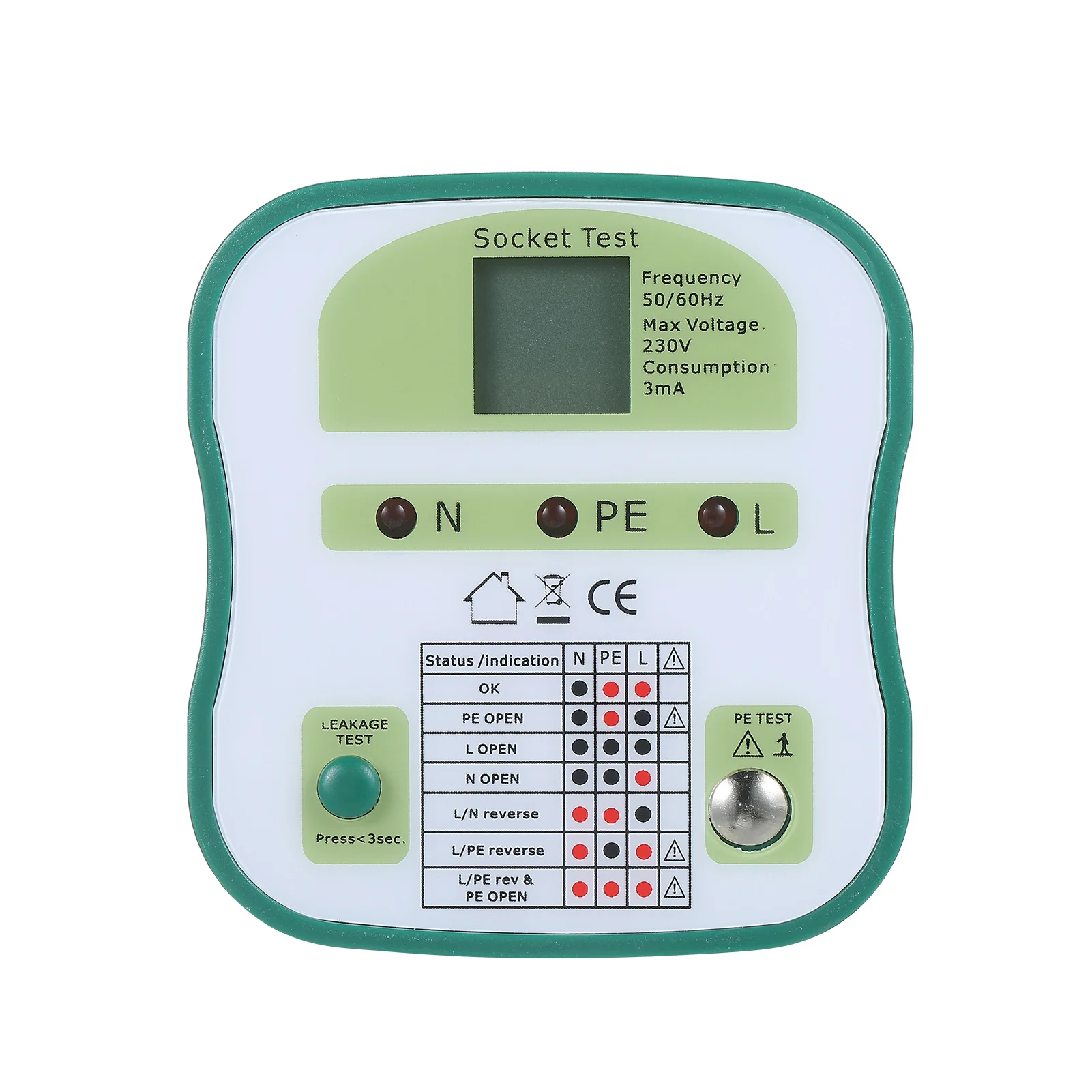 Смарт-тестер для розеток цифровой ЖК-дисплей выключатель настенных искатель