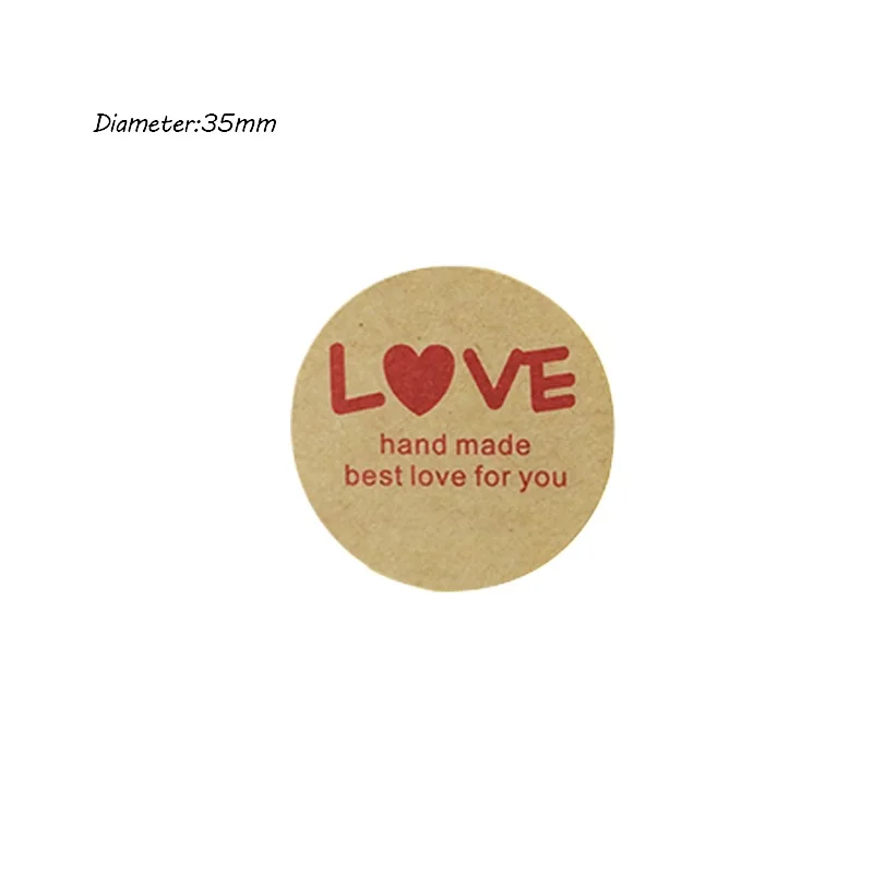 120 шт./лот винтажная серия Romatic Love Heart круглая крафт-бумага наклейка для изделий