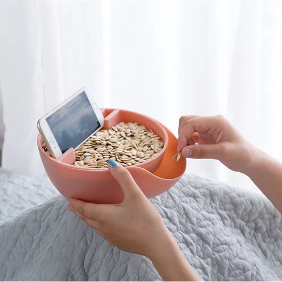 Креативная форма чаша двойная ленивая Дыня гостиная закуски конфетная тарелка