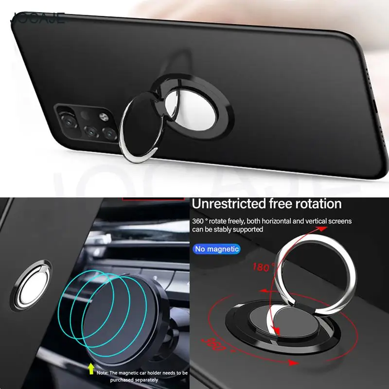 for umidigi a11 pro max phone case 2 in 1 ring magnetic holder with tempered glass protect film cover for umidigi a11 pro max free global shipping