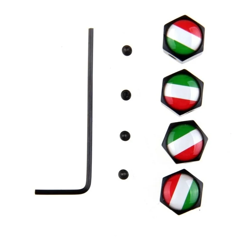 Универсальная крышка автомобильной шины POSSBAY с итальянским флагом герметичная