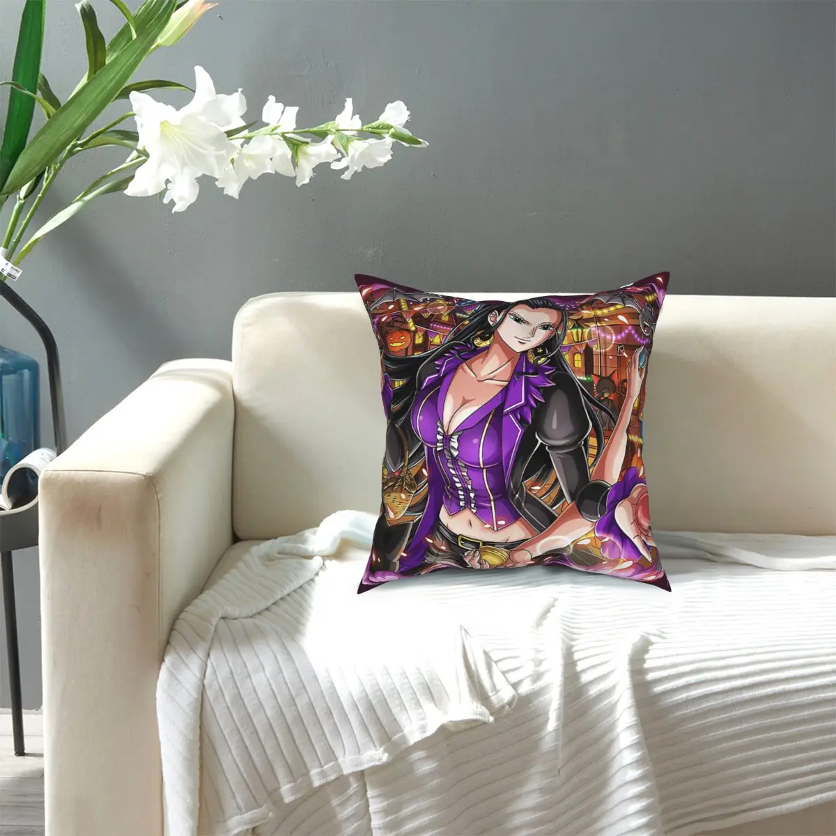 Нико Робин подушка на Хэллоуин деталь Горячая Аниме декоративная для сада