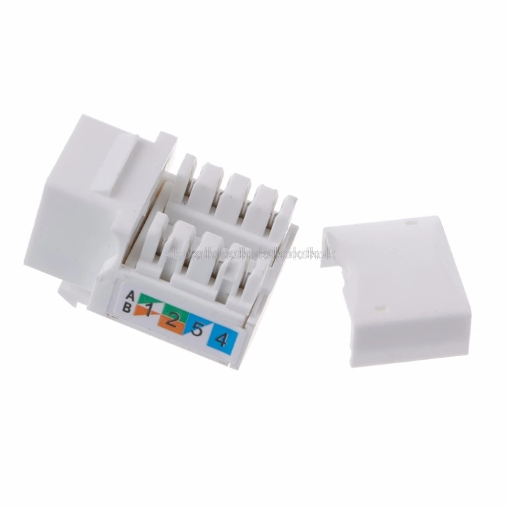 Сетевой модуль CAT6 2 шт. информационный гнездо соединитель RJ45 адаптер Keystone Jack Au13 19