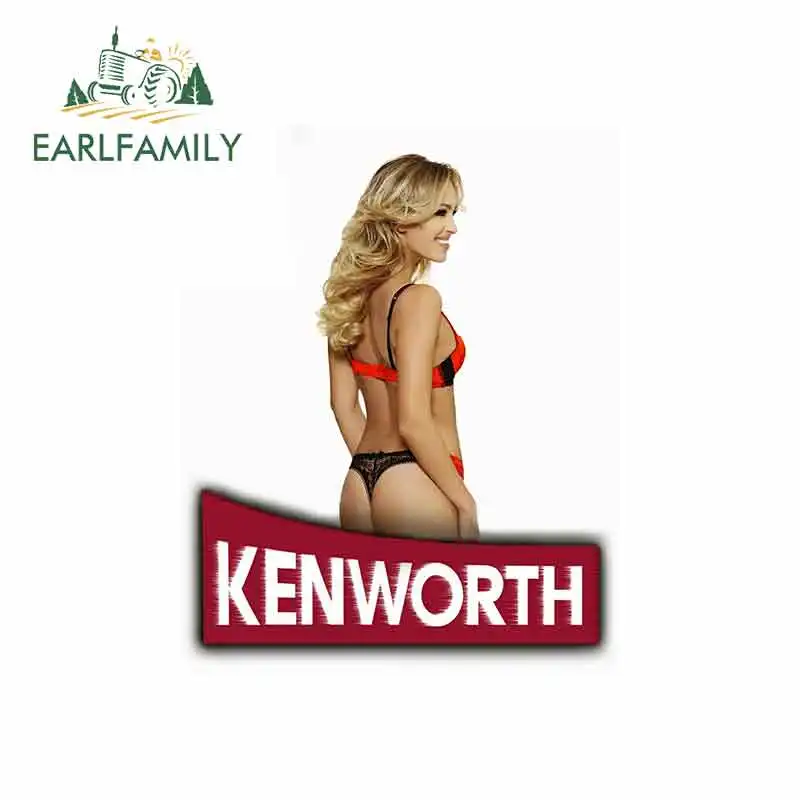 EARLFAMILY, 13 см x 10,4 см, Kenworth Semi Truck, A002, красивая наклейка для девочек, устойчивая к царапинам, виниловая пленка для автомобиля, подходит для VAN RV
