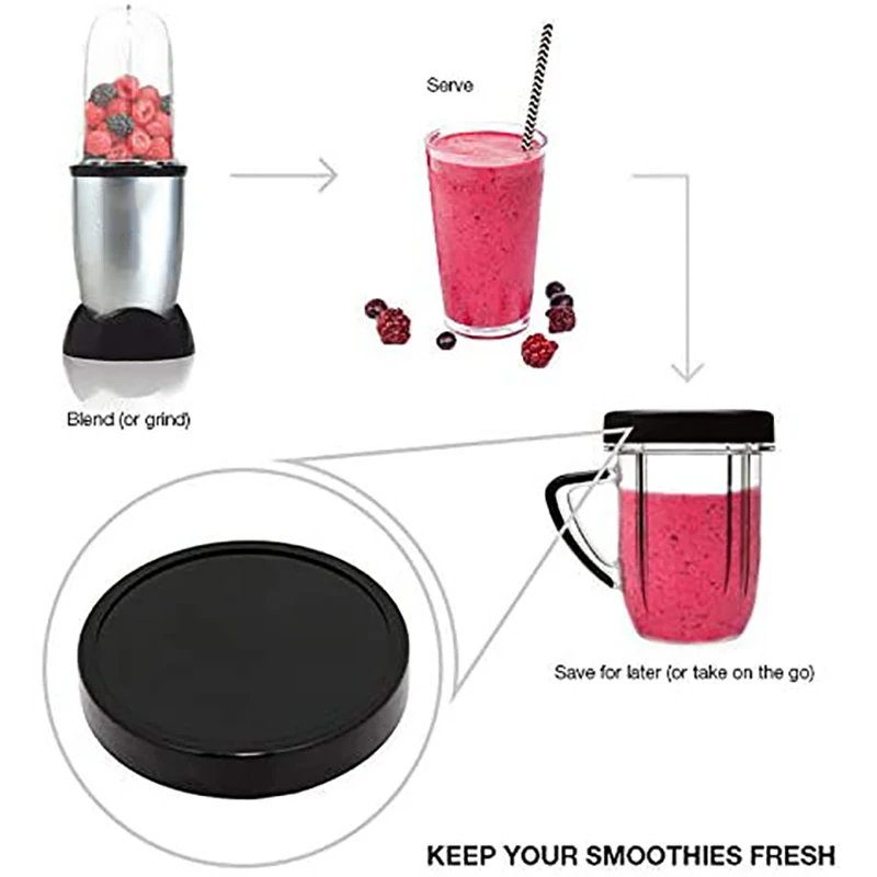 

Black Plastic Keep Fresh Lid Parts Replacement Compatible for Magic 250W Keep Fresh Lid Parts 8Pcs