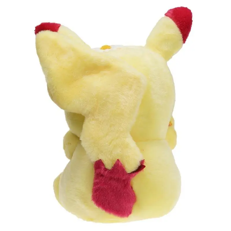

KAWAII Pokmon Anime Series Pikachu Easter Garland dress sitting posture soft Plush toys pillow Ornaments BABY Gift