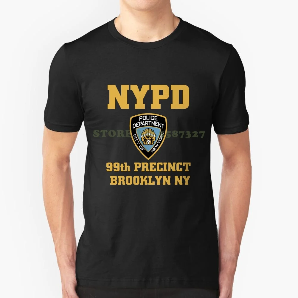 Бруклин Ny 99 (полицейская куртка/Толстовка/худи/футболка...) Черно белая футболка