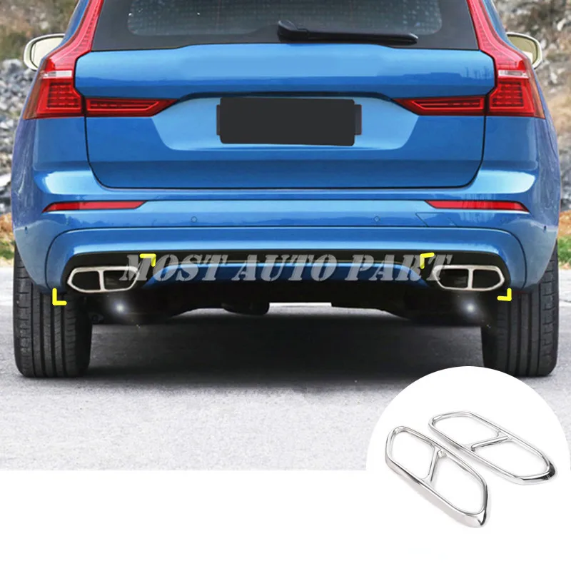 

Крышка выхлопной трубы для Volvo XC60 2018-2021, 2 шт.