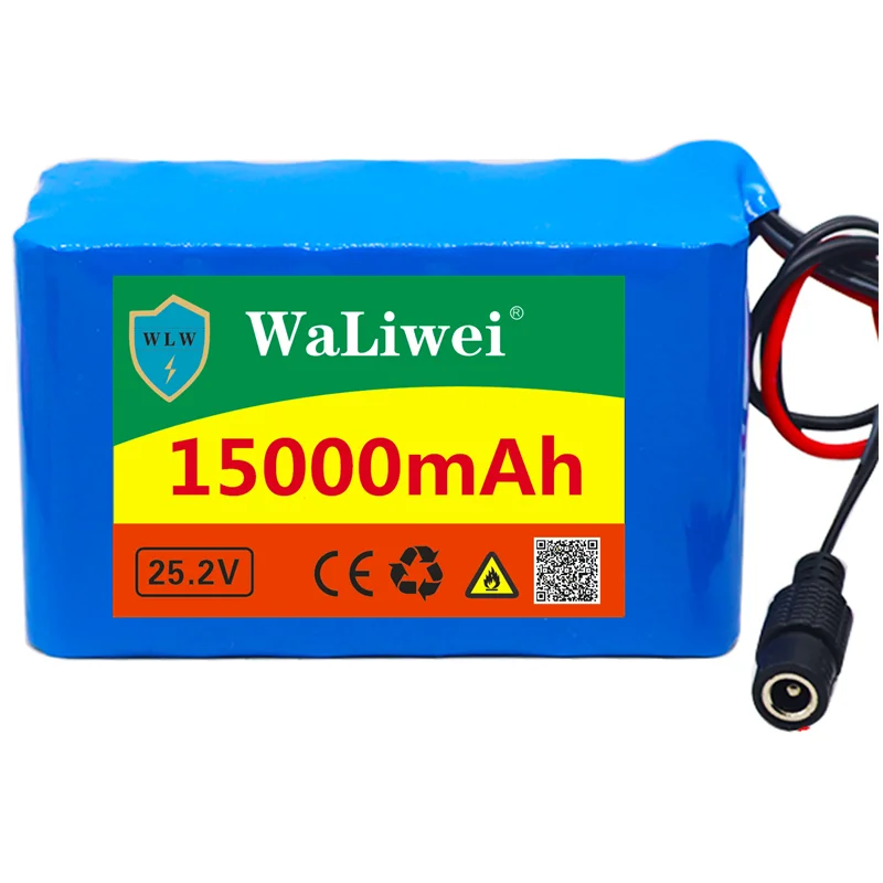 24V 15Ah 6s2p 18650 Батарея литий 25 2 15000 мАч Электрический велосипед
